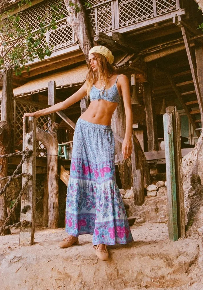 Love Jetty Maxi Skirt - Blue Nirvana