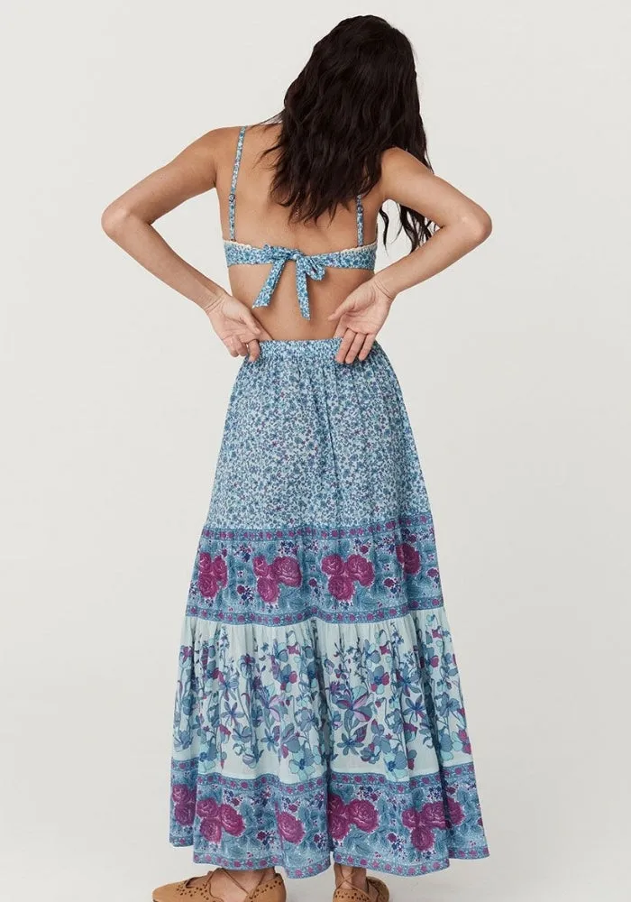 Love Jetty Maxi Skirt - Blue Nirvana