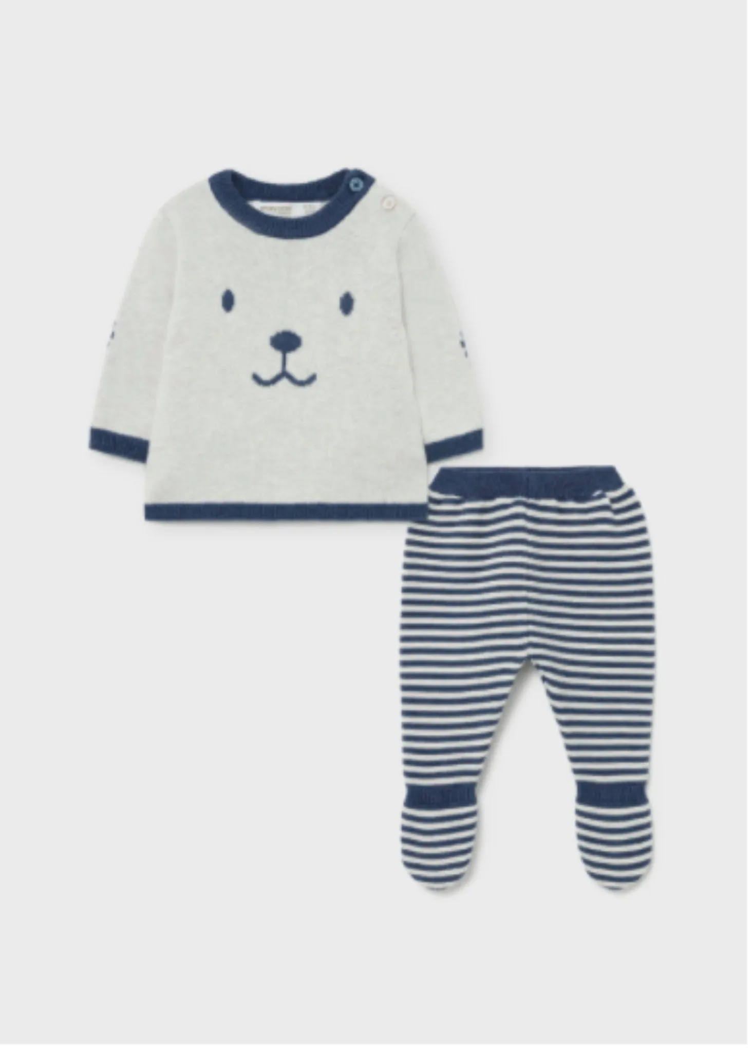 Mayoral Baby Boys EcoFriends Puppy Face Knit Sweater & Leggings