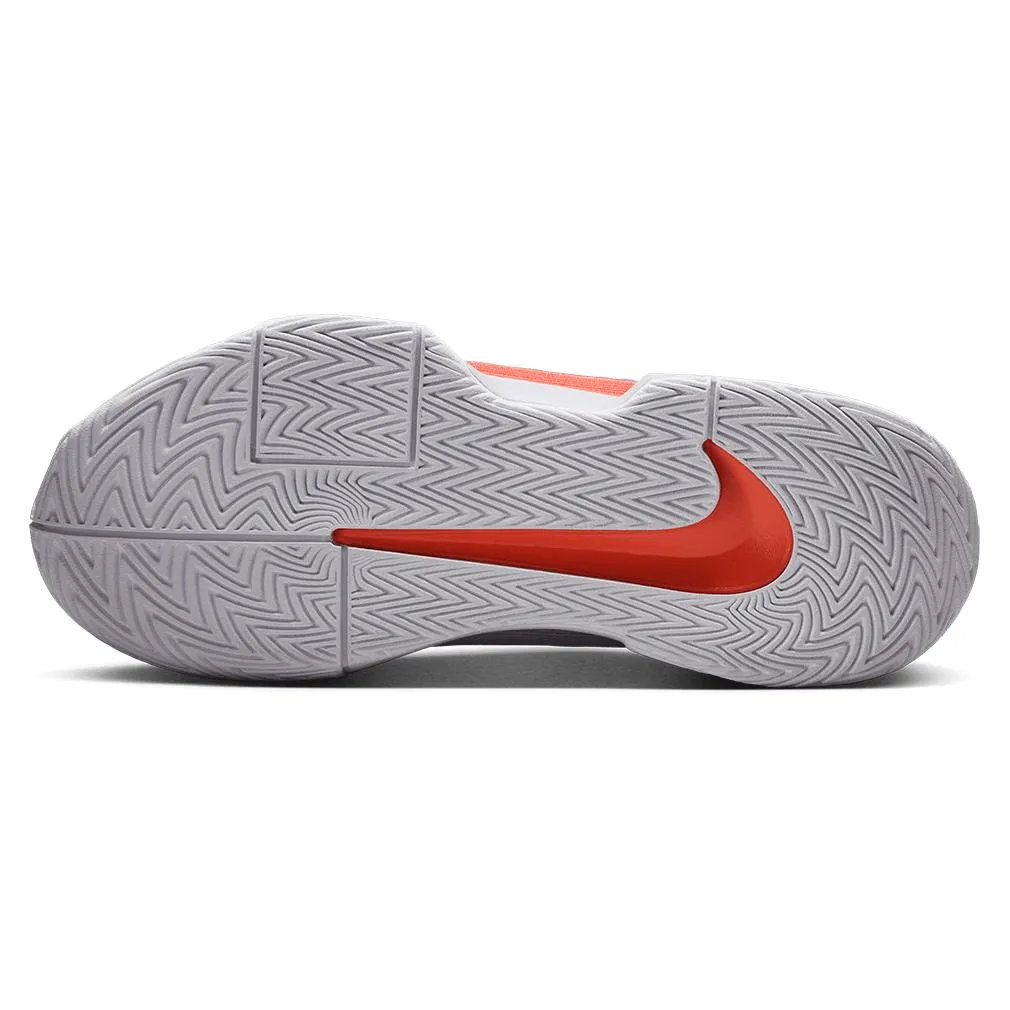 Men`s GP Challenge Pro Tennis Shoes White and Hyper Crimson