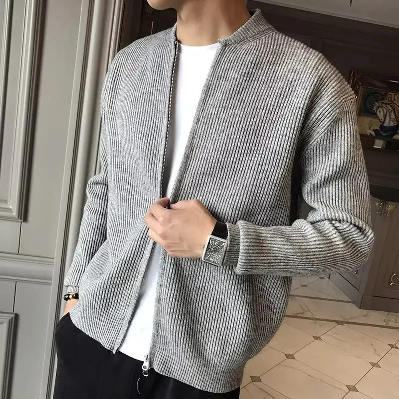 Men's Slim Fit Knitted Cardigan Jacket