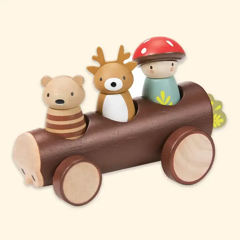 Merrywood Timber Taxi Doll Peg Play Set