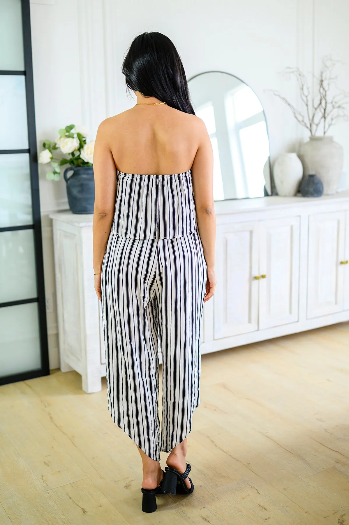 Modern Stripes Sleeveless Jumpsuit - Andree by Unit