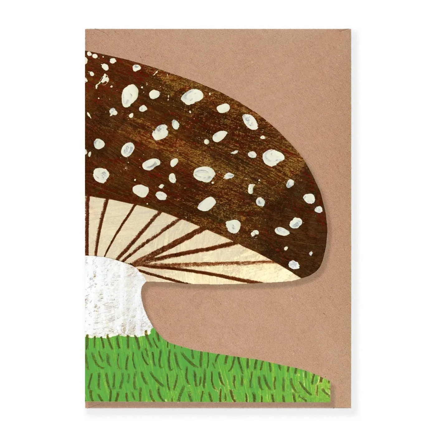 Mortlake Papers Autumn Cap Mushroom Shaped Card