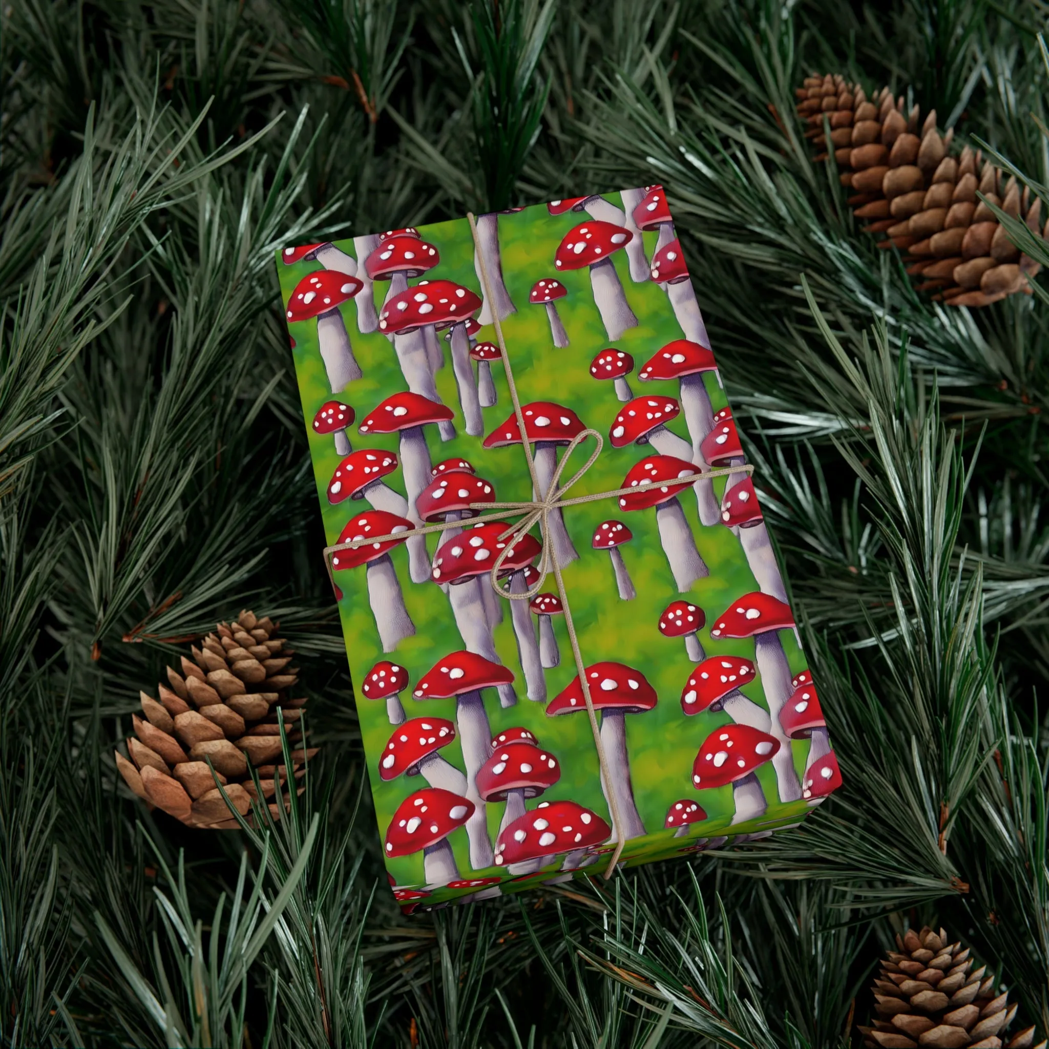 Mushroom Gift Wrapping Paper