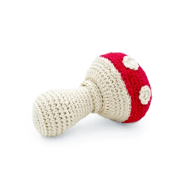 Myum Organic Cotton - Amanita Mushroom Rattle