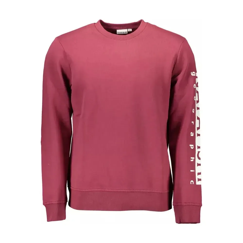 Napapijri Red Cotton Men Sweater