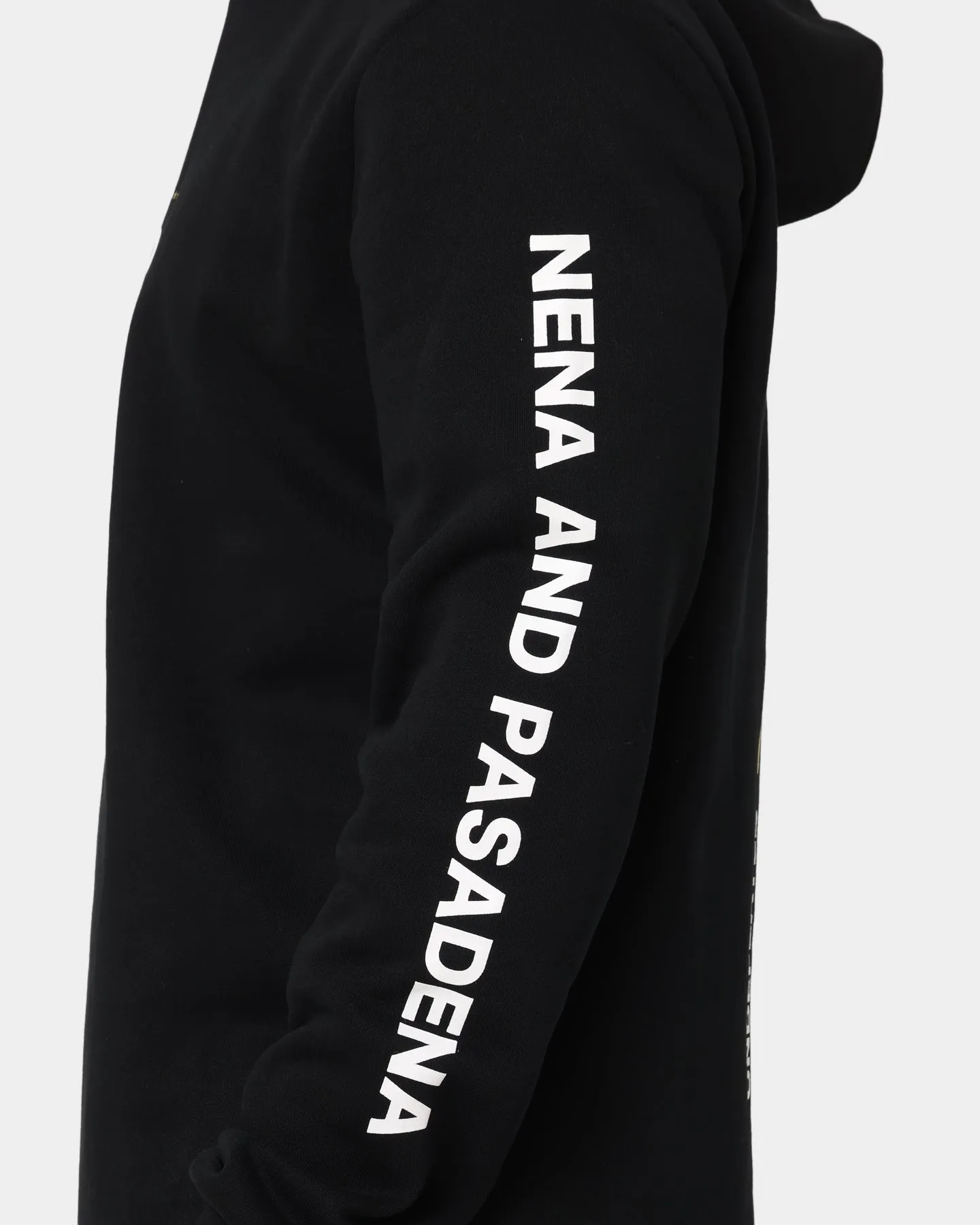 Nena and Pasadena Victims Dual Curved Hoodie Jet Black