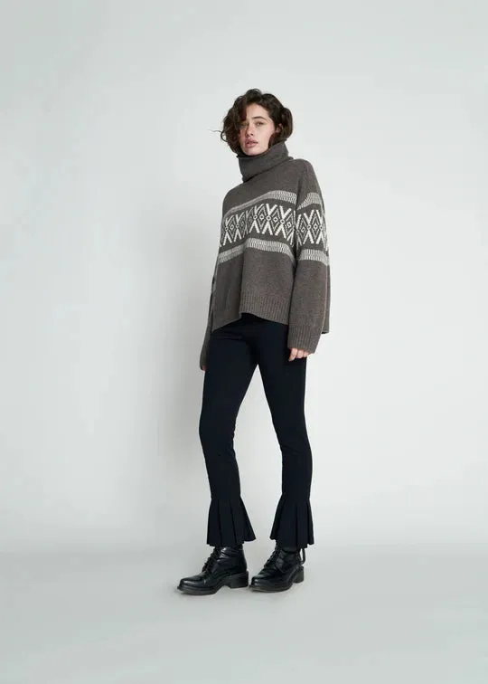 New Lands Cabin Sweater - Coffe & Cream