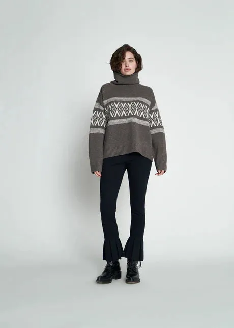 New Lands Cabin Sweater - Coffe & Cream