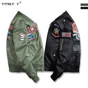 New Retro Street Fashion Flight Bomber MA1 jacket