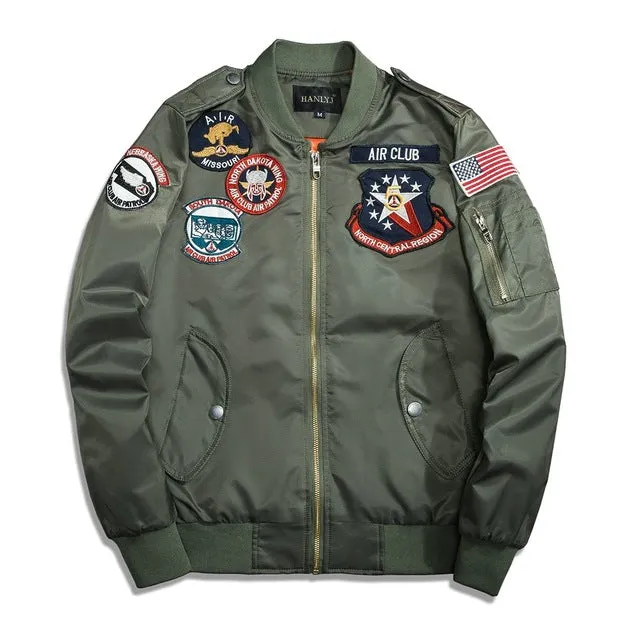 New Retro Street Fashion Flight Bomber MA1 jacket