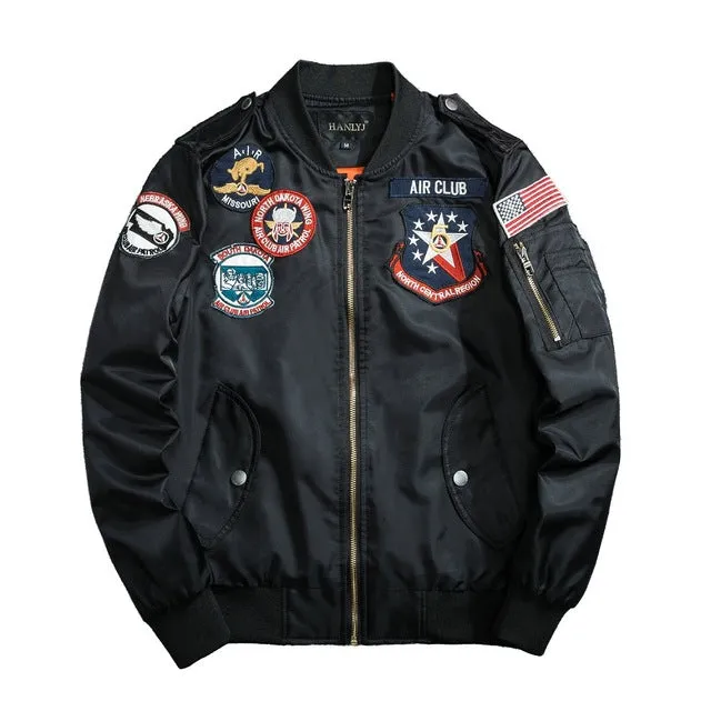 New Retro Street Fashion Flight Bomber MA1 jacket