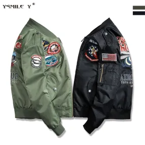 New Retro Street Fashion Flight Bomber MA1 jacket