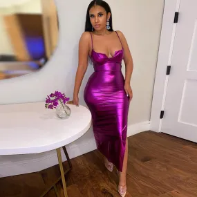 Nightclub Sensation Dress in Purple - Culture Heaven Special