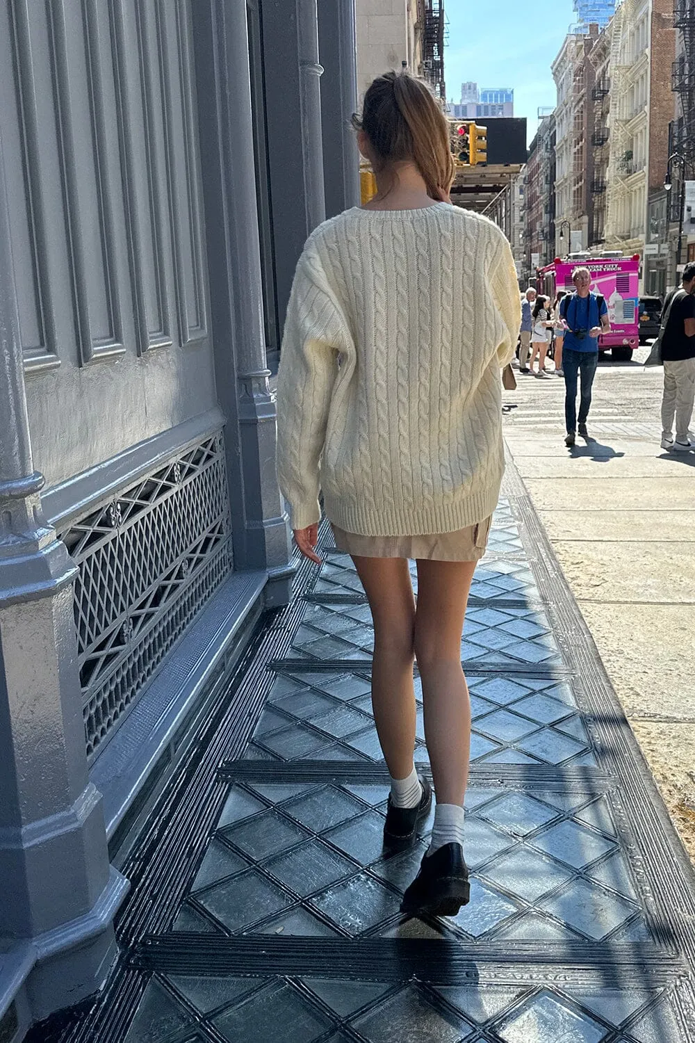 Nikki Heavy Wool Cable Knit Sweater