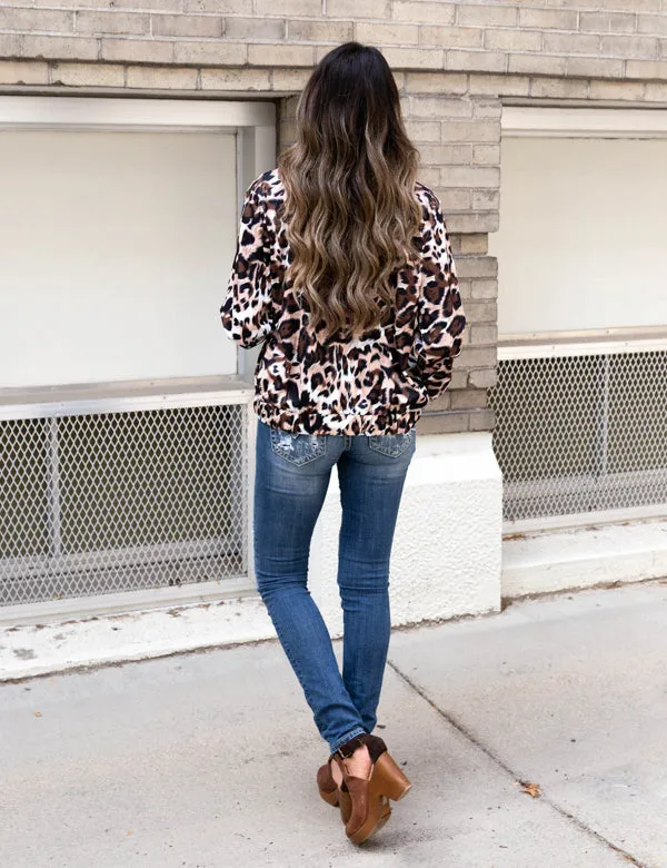 Nya Leopard Bomber Jacket