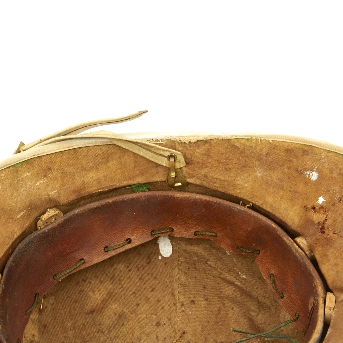 Original U.S. M-1881 8th National Guard Officer's White Spiked Pith Helmet