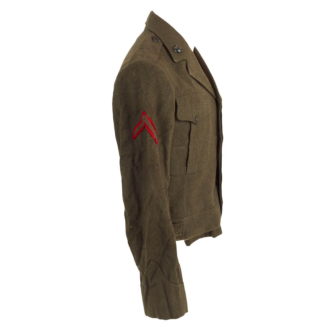 Original U.S. WWII Named US Marine Corps Ship’s Detachment Modified Vandegrift Jacket With Trousers - William W. Westmoreland, Wounded In Action