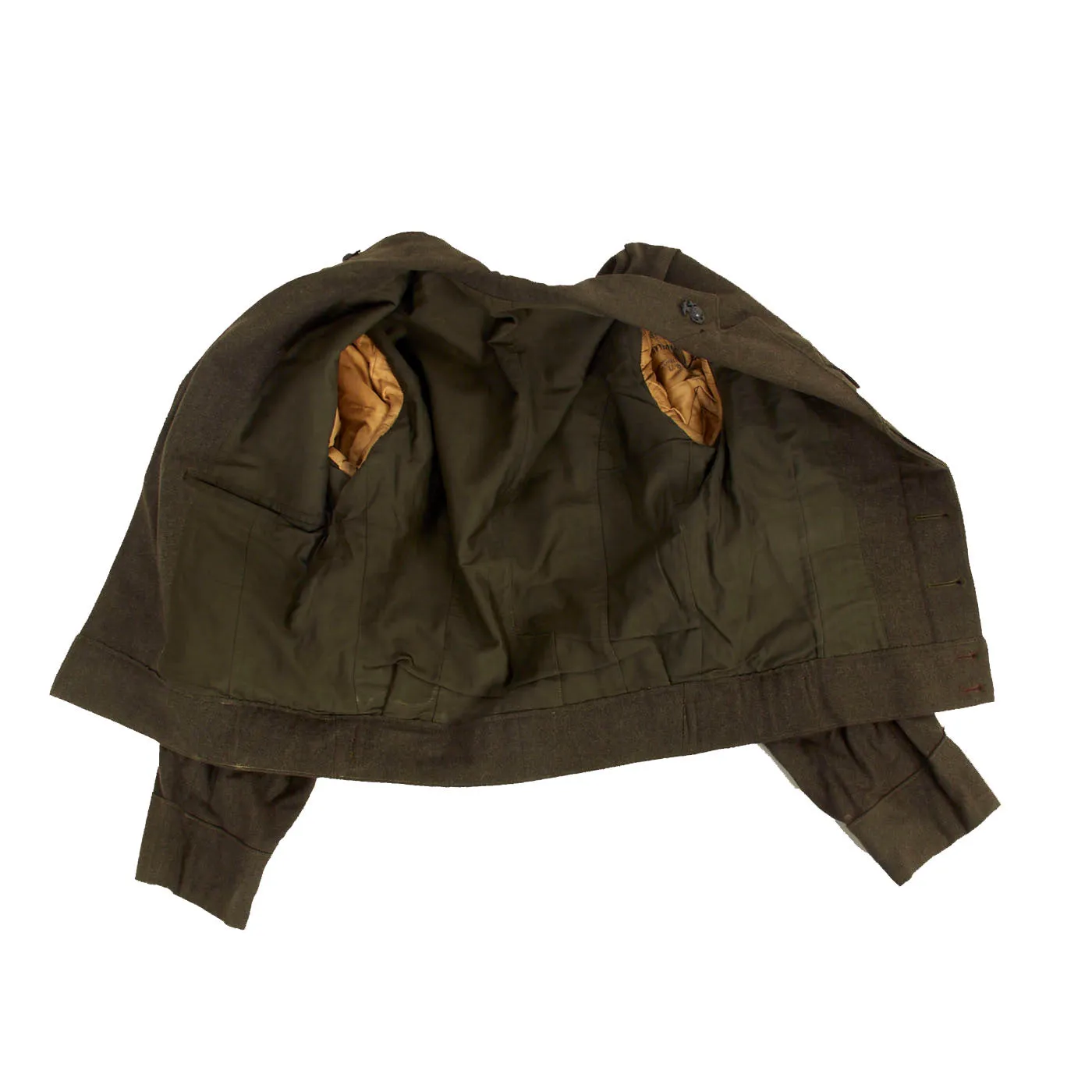 Original U.S. WWII Named US Marine Corps Ship’s Detachment Modified Vandegrift Jacket With Trousers - William W. Westmoreland, Wounded In Action