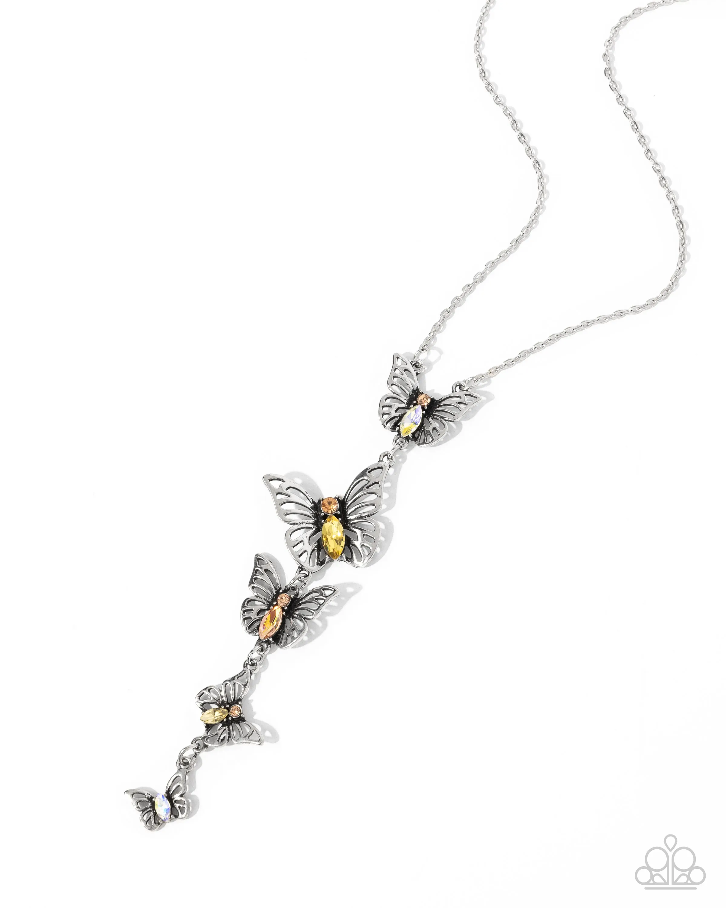 Paparazzi Aerial Addition Necklace Yellow