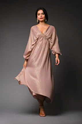 Paula Metallic Chiffon Dress