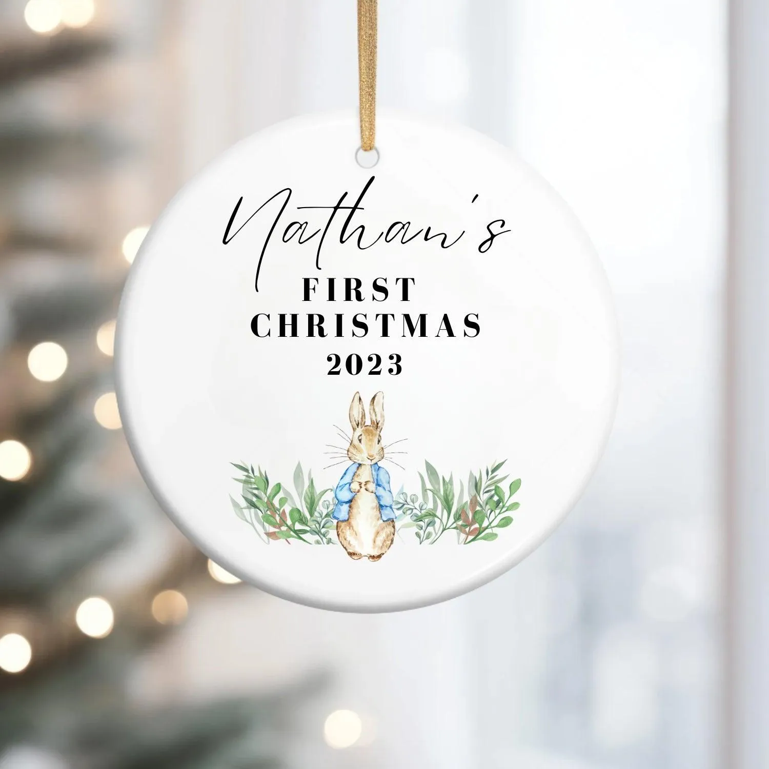 Personalised Baby Boy's First Christmas