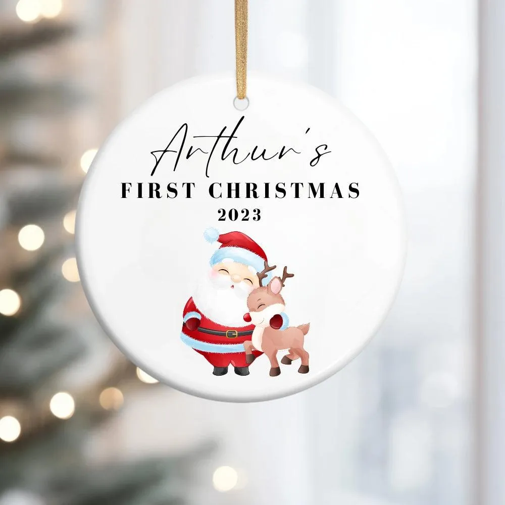 Personalised Baby's First Christmas Bauble