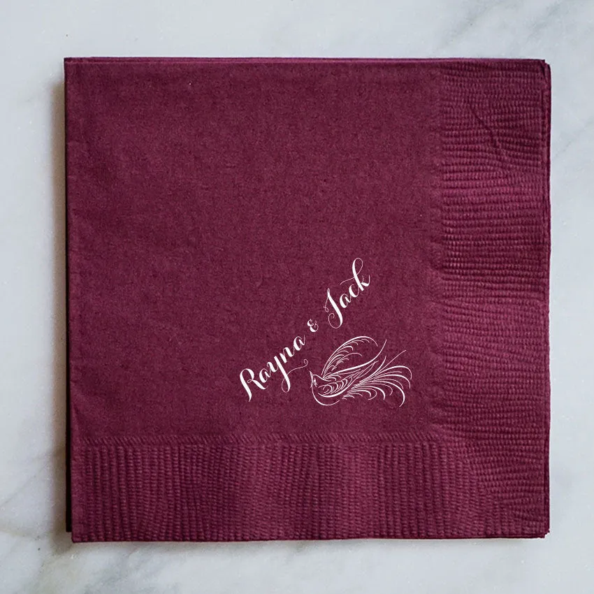 Personalized Bird Napkins