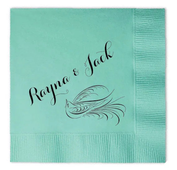 Personalized Bird Napkins