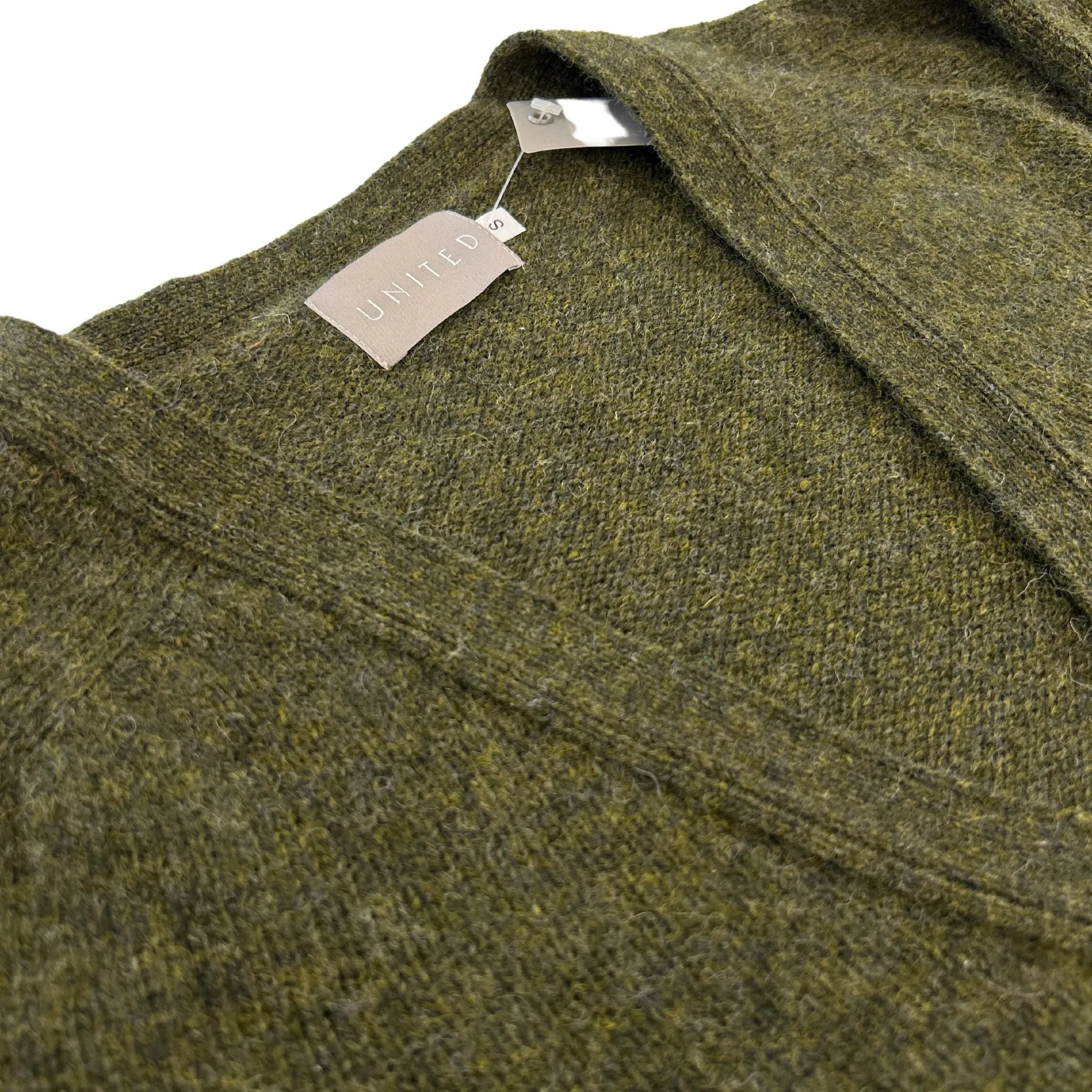 Pine Shadow Scottish Wool Cardigan Sweater