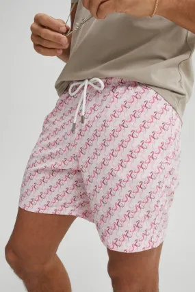 Pink Flamingo Swim Shorts