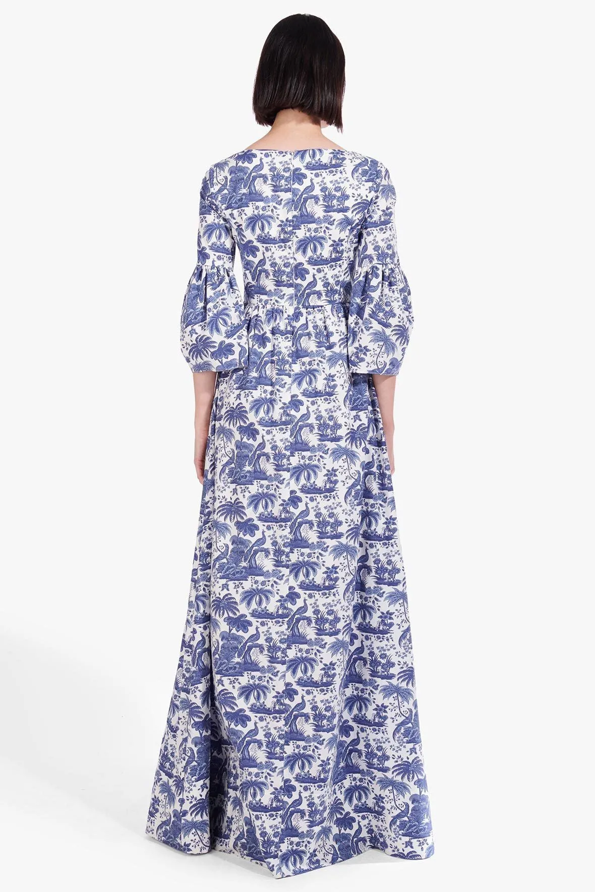 PLUMERIA DRESS | CHINA BLUE TOILE