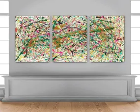 Pop Rock Planet (Triptych) - Original Painting