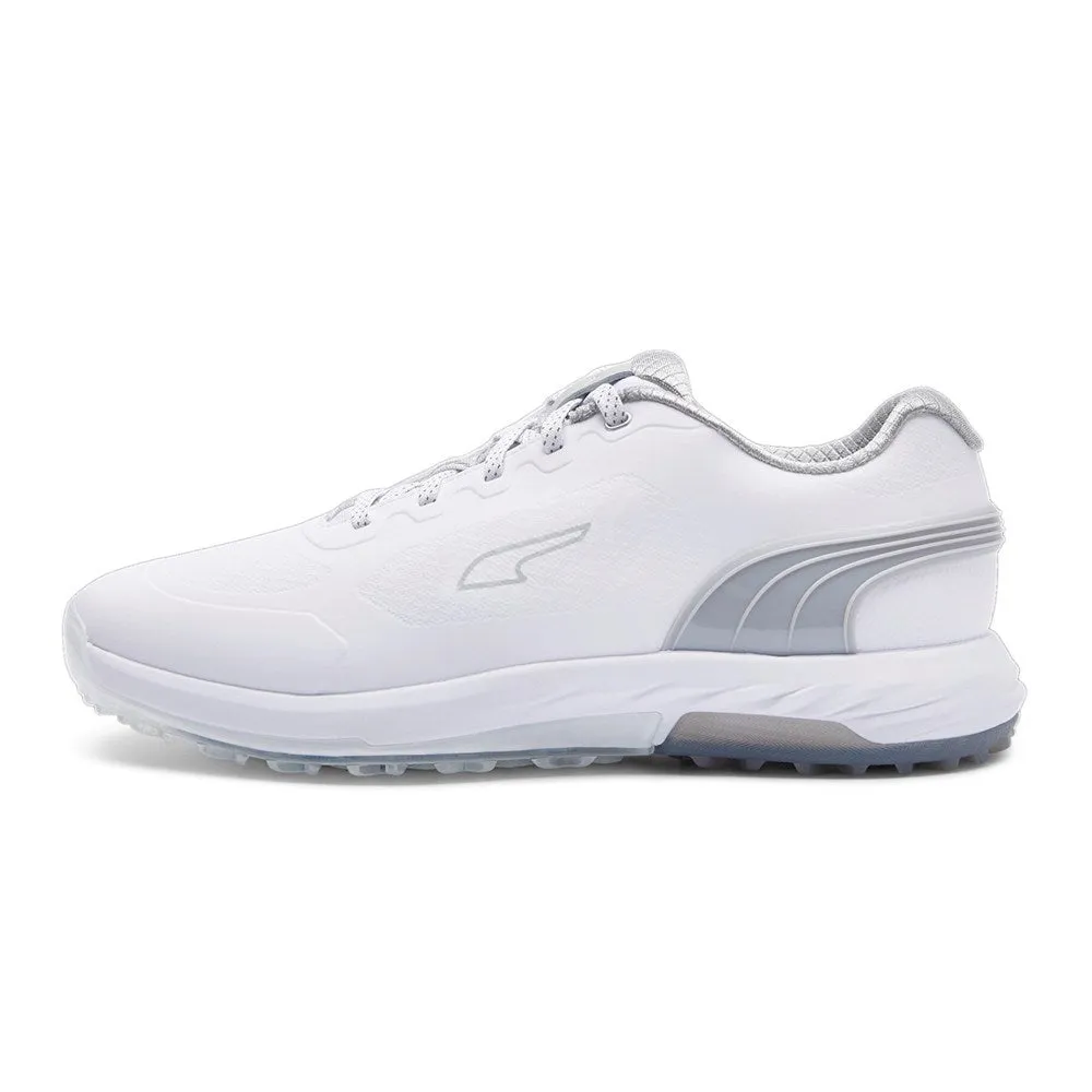 Puma Alphacat Nitro Golf Shoes - White/Light Grey/Puma Silver