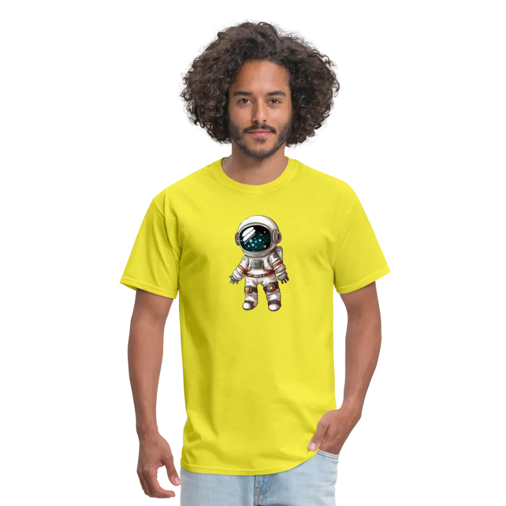 "Cosmic Voyager: Adorable Spaceman" 100% Cotton Unisex T-Shirt