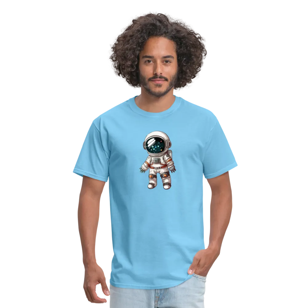 "Cosmic Voyager: Adorable Spaceman" 100% Cotton Unisex T-Shirt