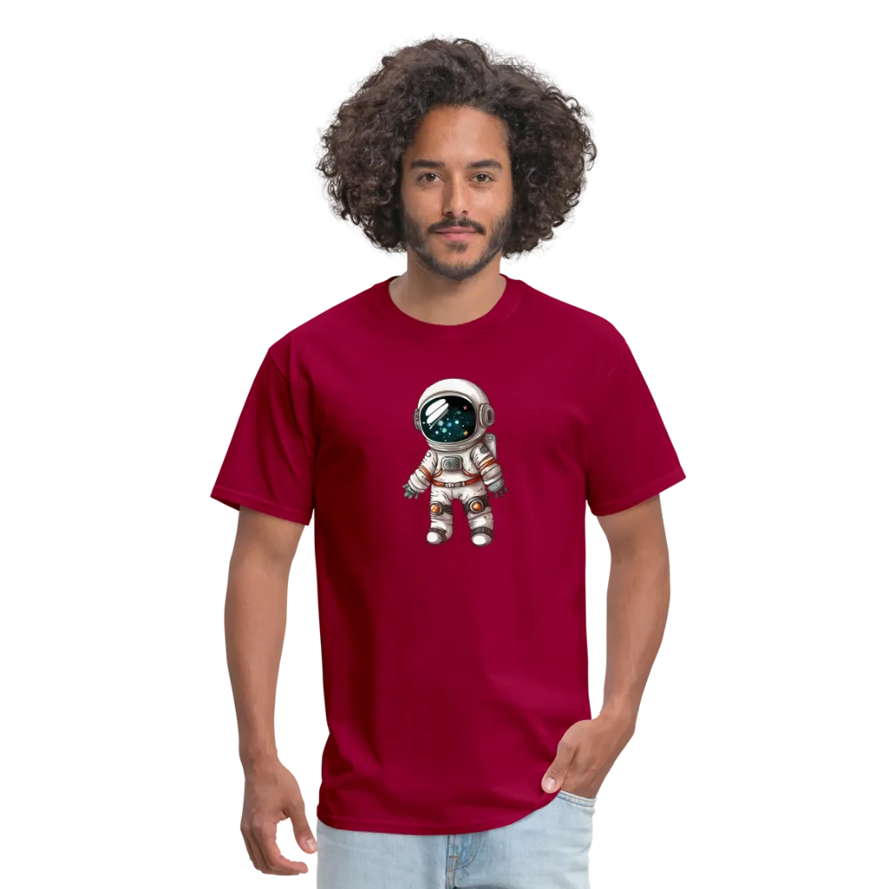 "Cosmic Voyager: Adorable Spaceman" 100% Cotton Unisex T-Shirt