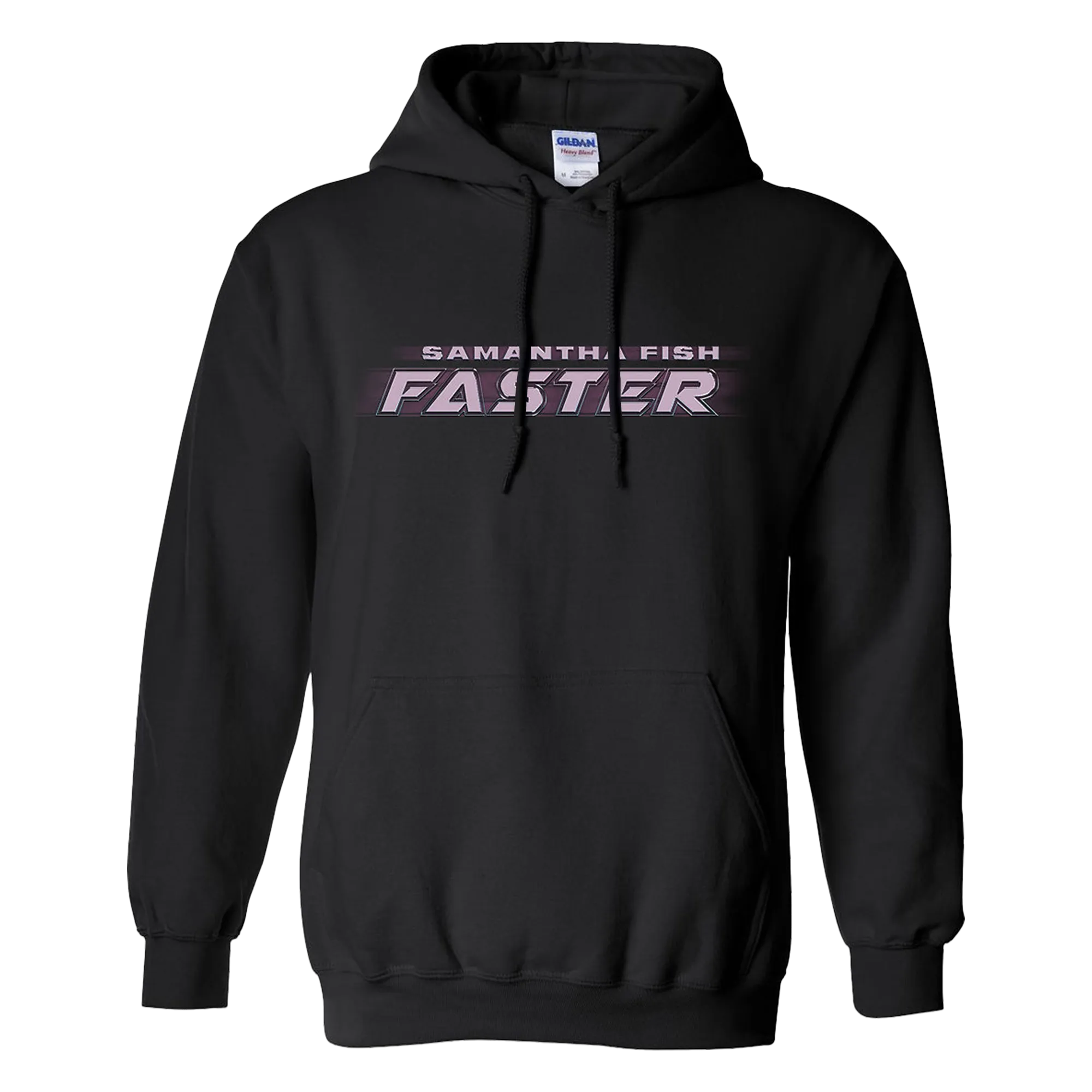 "Faster" Black Pullover Hoodie