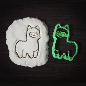 Rainbow Alpaca Llama Cookie Cutter | Cute Kawaii Cartoon Alpaca Cookie Cutters