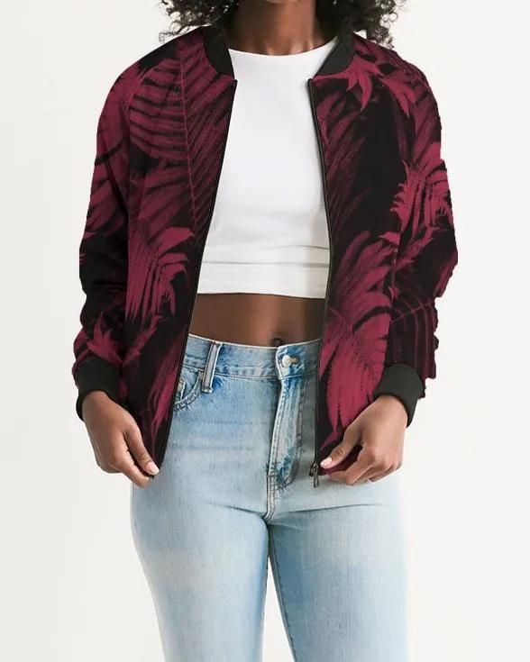 Red Ferns Women's Bomber Jacket