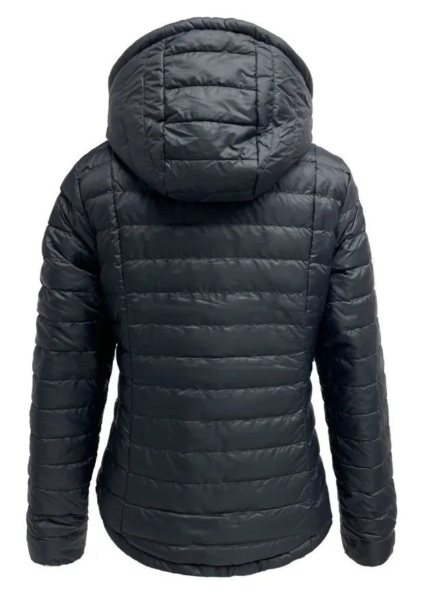 Reversible Black/ Snow Leopard Duck Down Jacket