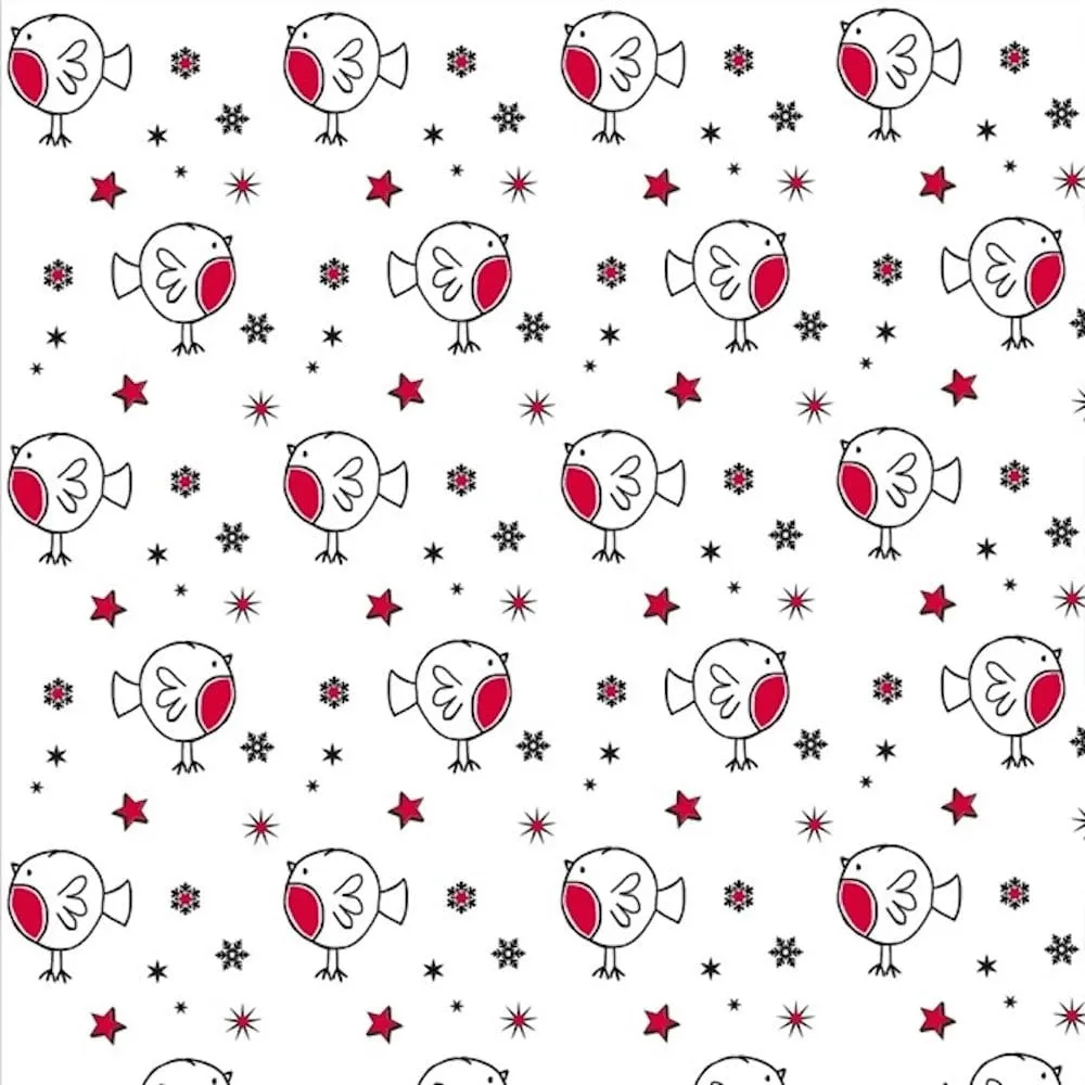 Robins FSC Wrapping Paper Sheet