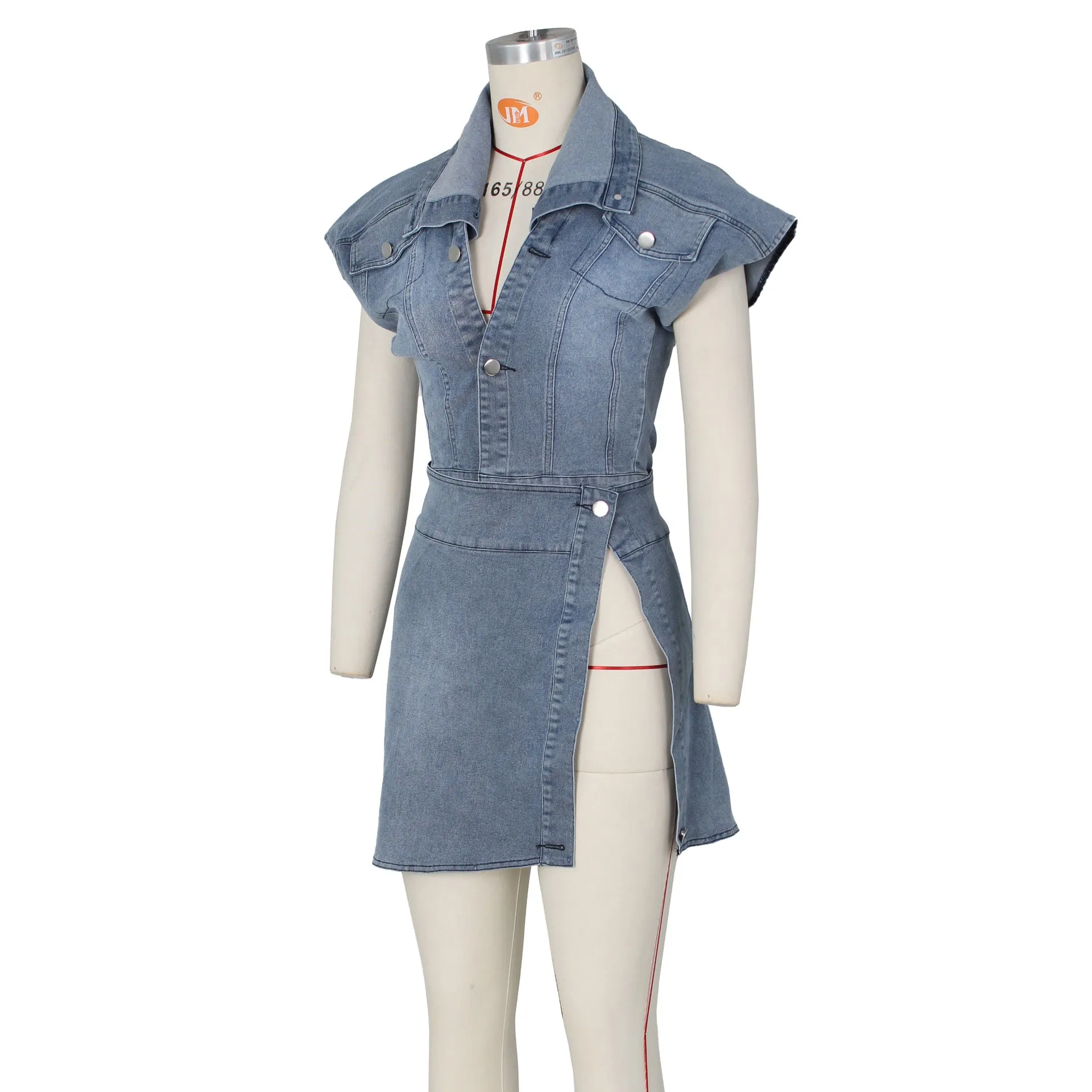 Russian Roulette Denim Dress