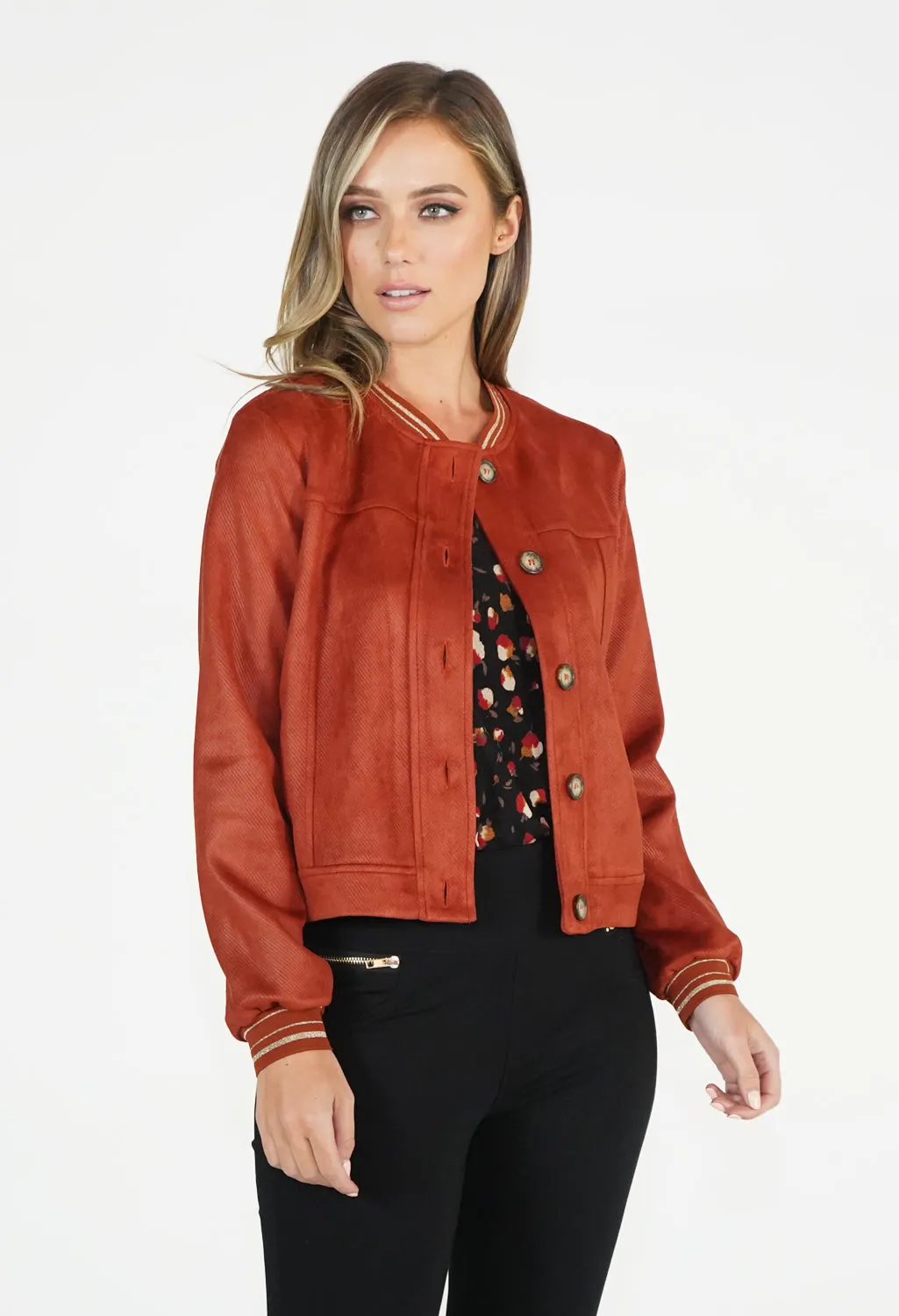 Rust Bomber Jacket