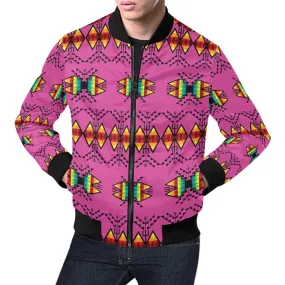 Sacred Trust Pink Bomber Jacket for Men