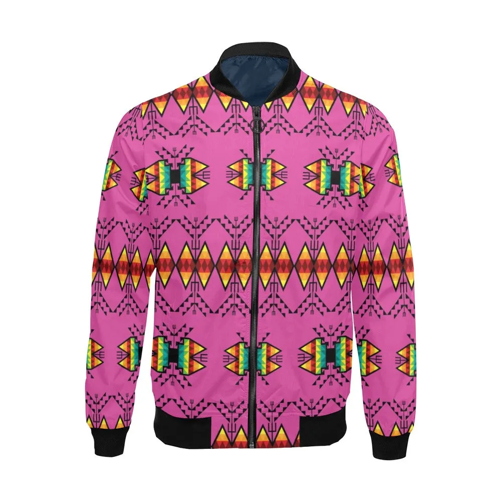 Sacred Trust Pink Bomber Jacket for Men