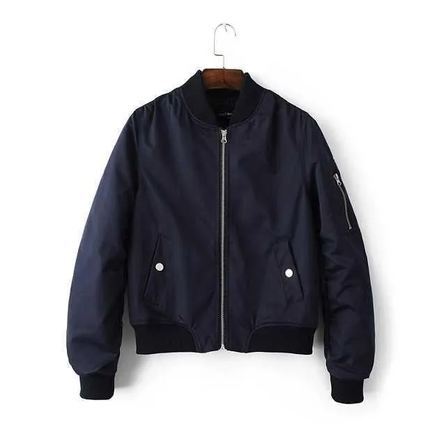 Sale Satin Shiny Zipper Windbraker Bomber Jacket