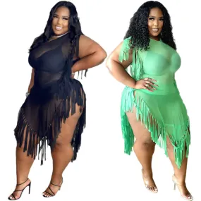 See-through African Plus-size Dress - Culture Heaven Special