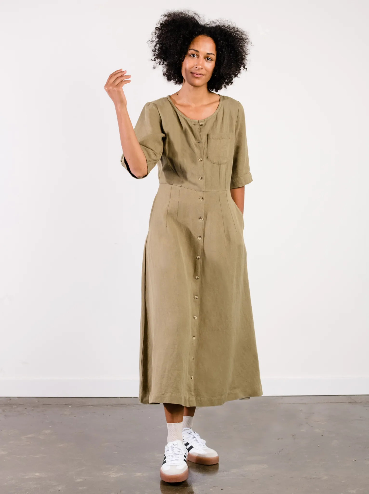 Sierra Utility Midi Dress